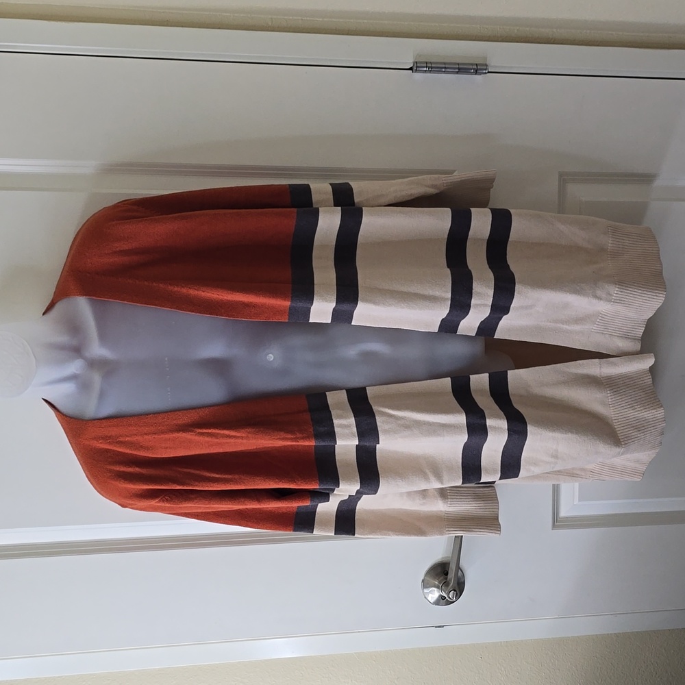Color Block Open Front Cardigan Size 0M